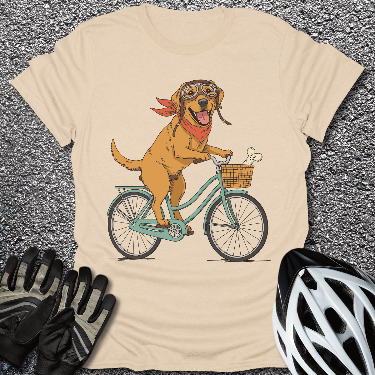Bone Voyage T-Shirt in Sand / S from CycleTees