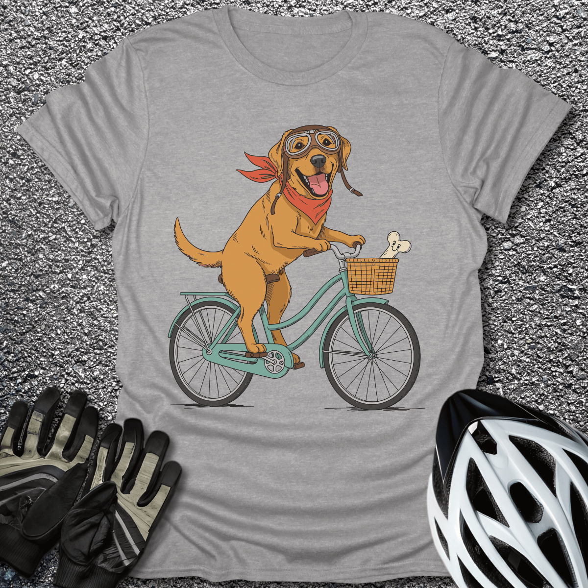 Bone Voyage T-Shirt in Sport Grey / S from CycleTees