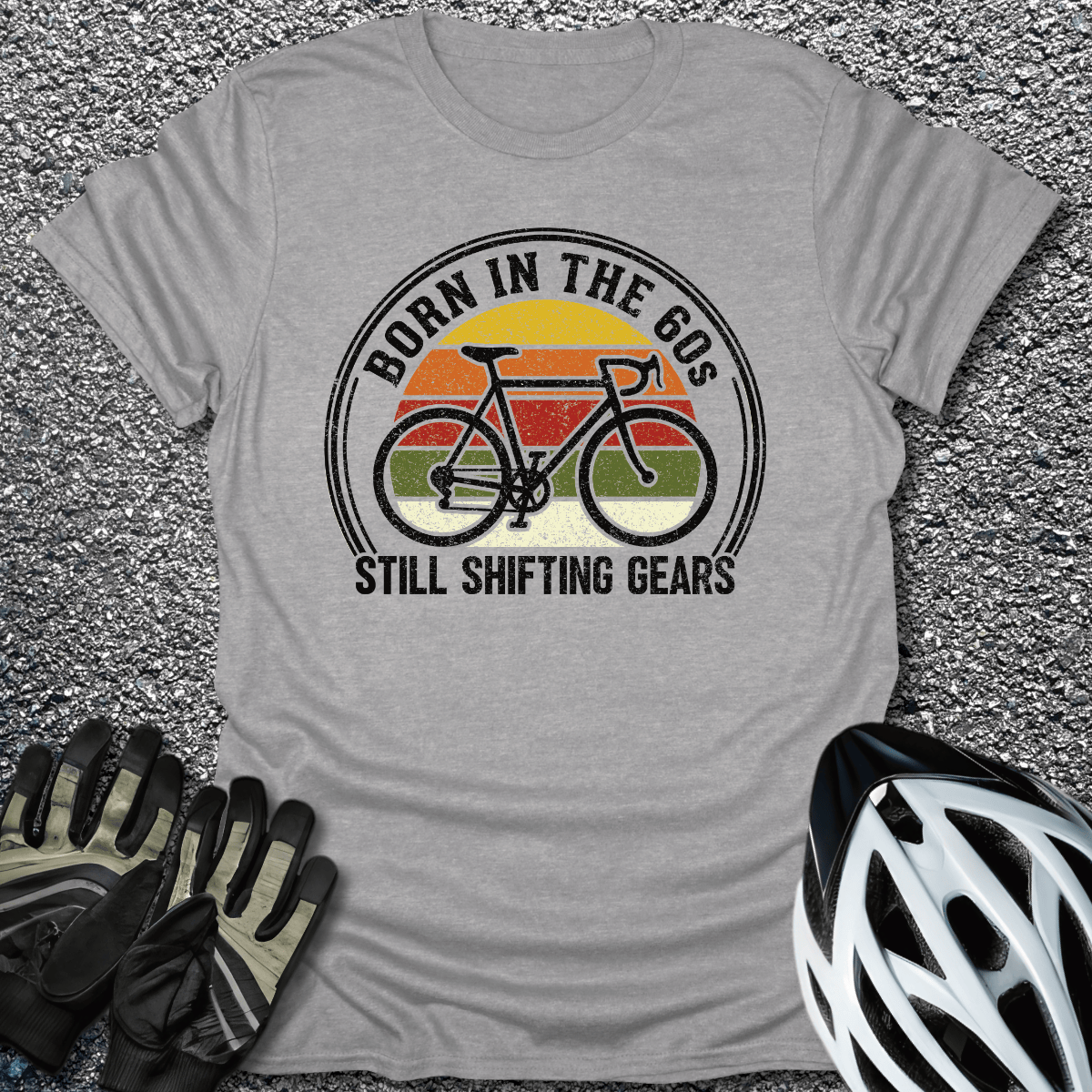 Born in the 60s T-Shirt in Sport Grey / S from CycleTees