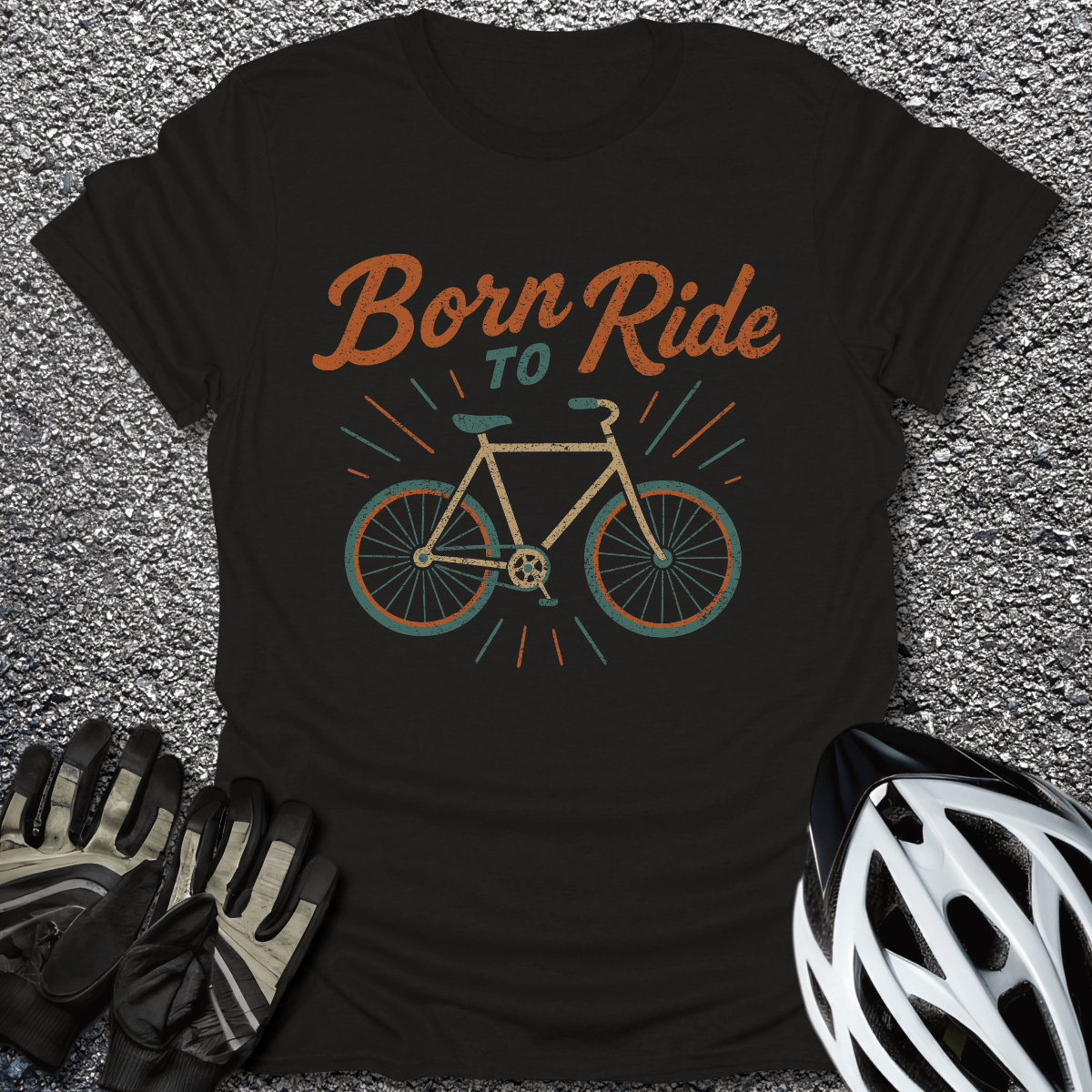 Born to Ride T-Shirt in Black / S from CycleTees