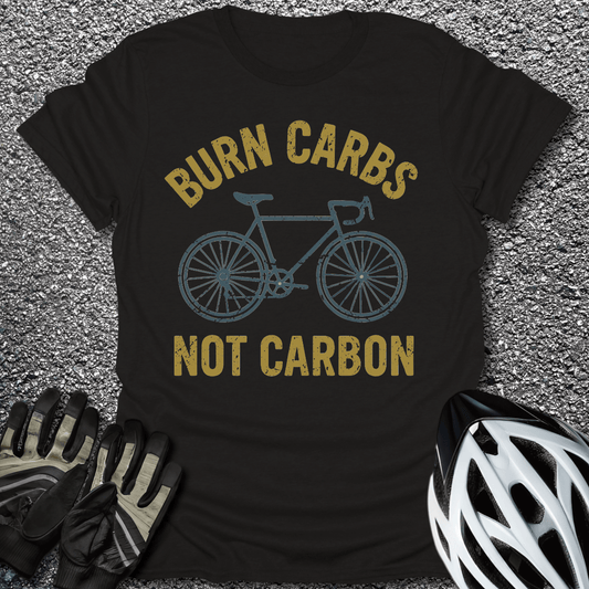 Burn Carbs T-Shirt in Black / S from CycleTees