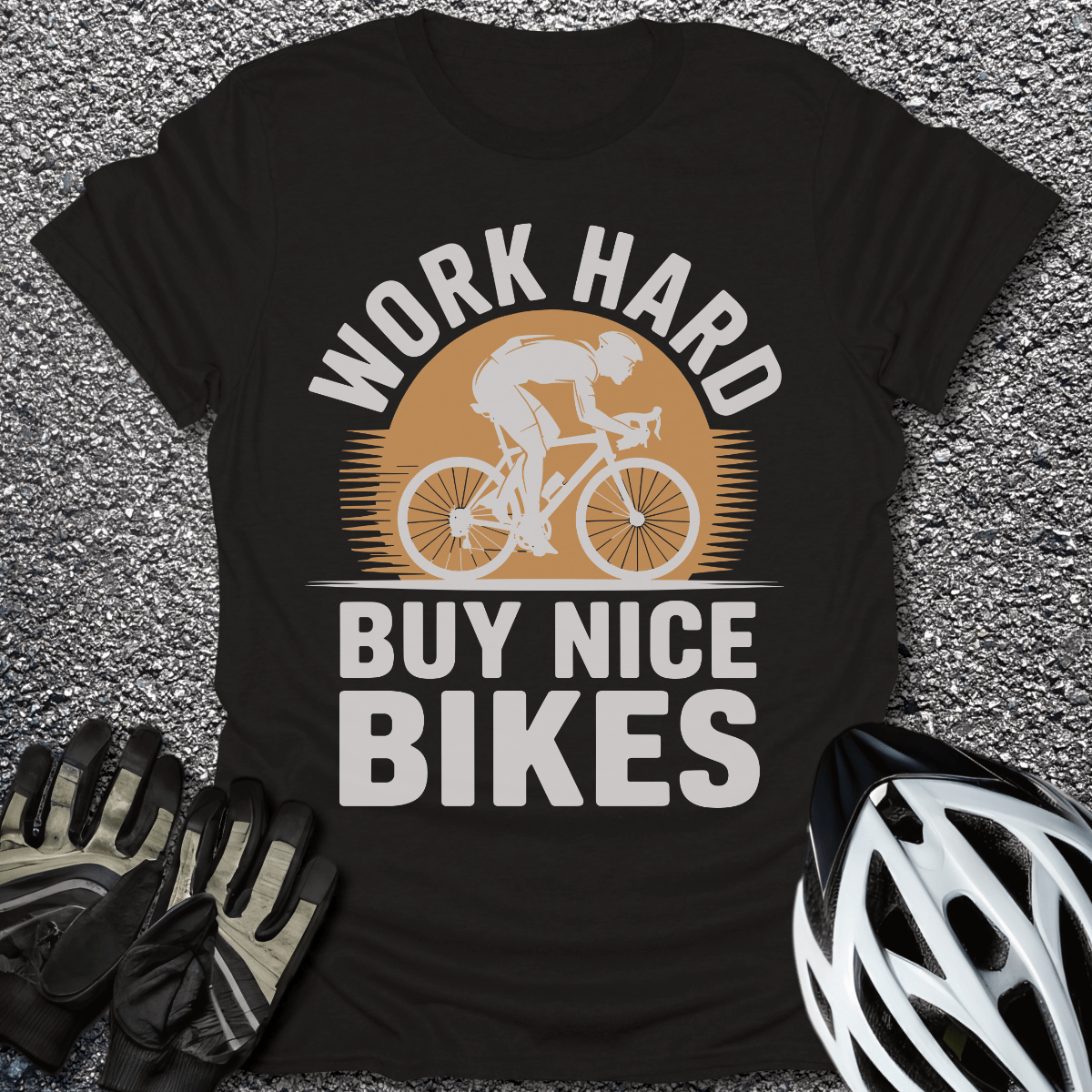 Buy Nice Bikes T-Shirt in Black / S from CycleTees