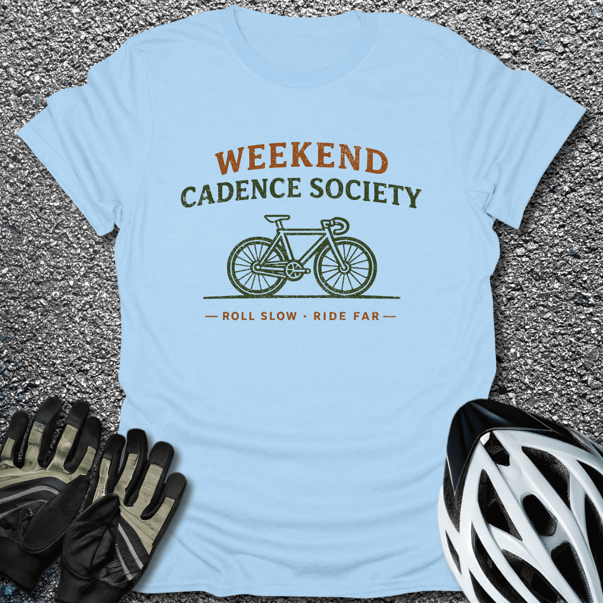 Cadence Society T-Shirt in Light Blue / S from CycleTees
