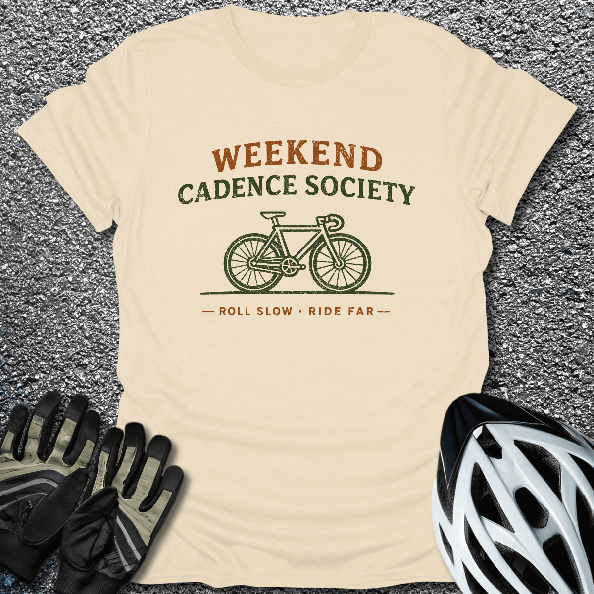 Cadence Society T-Shirt in Natural / S from CycleTees