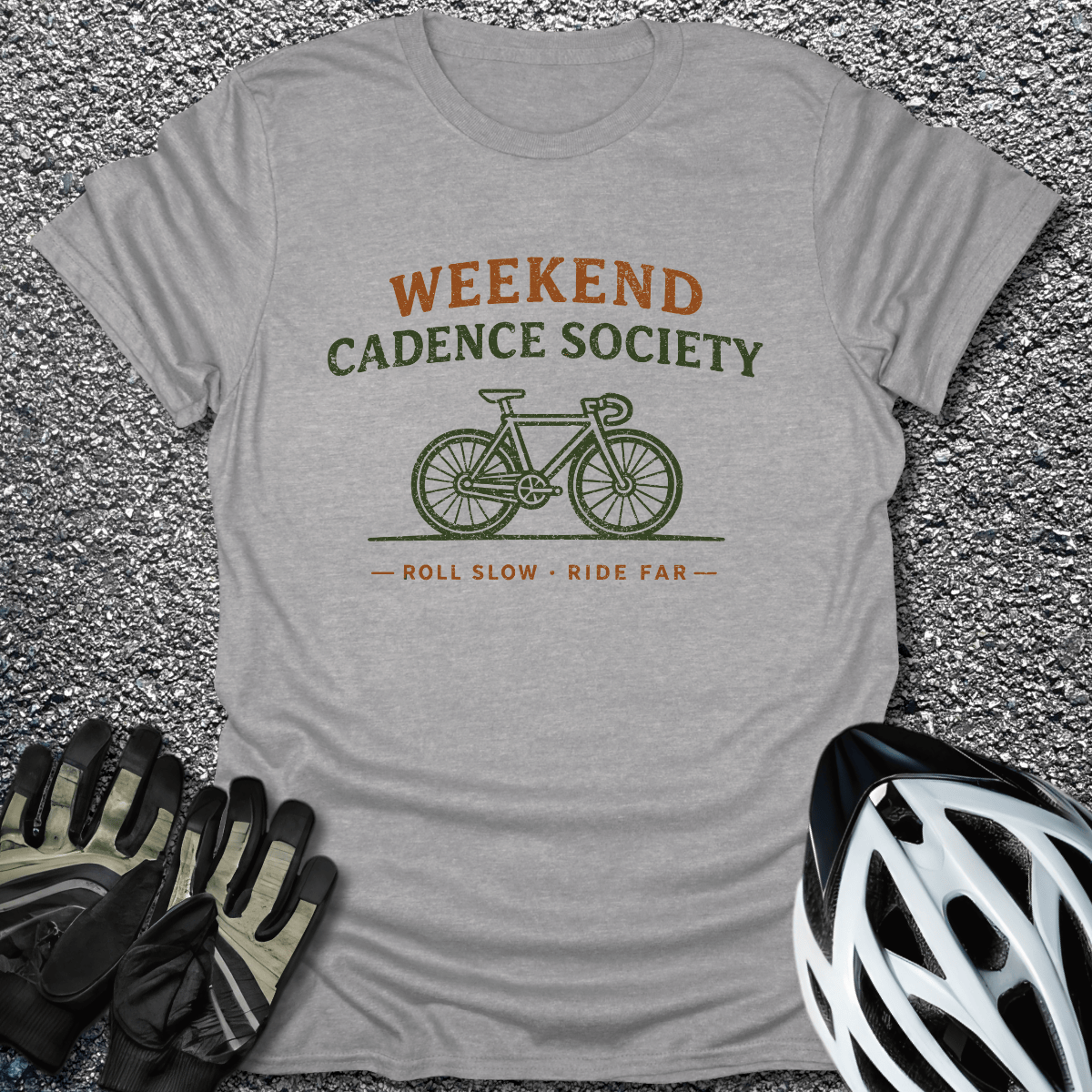 Cadence Society T-Shirt in Sport Grey / S from CycleTees