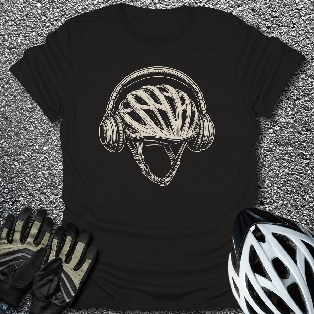 Can't Hear You T-Shirt in Black / S from CycleTees
