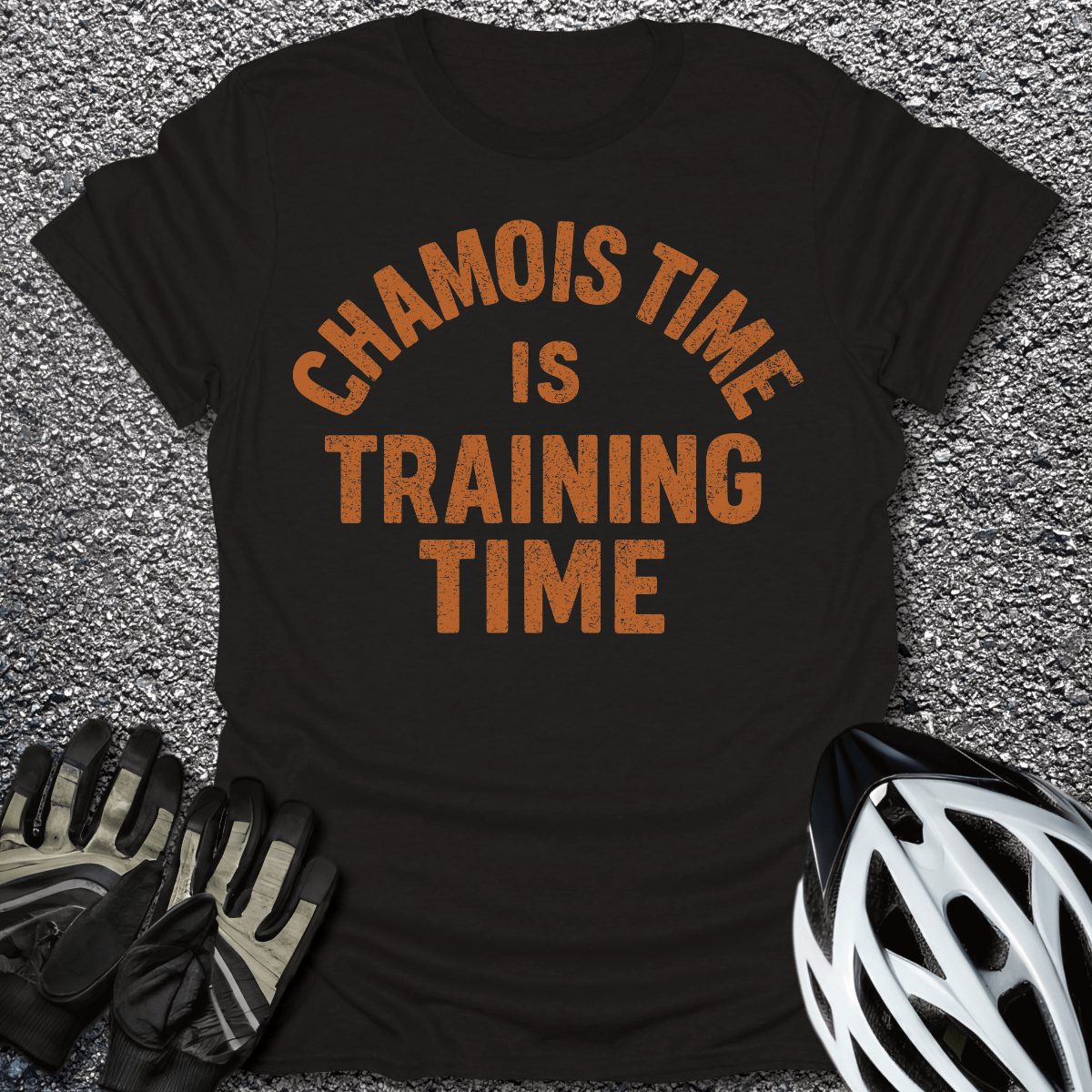 Chamois Time T-Shirt in Black / S from CycleTees