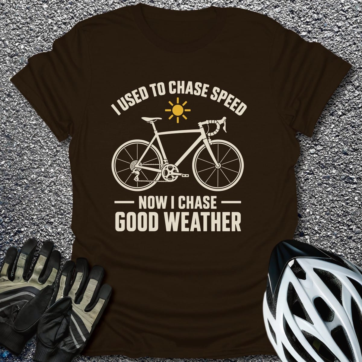 Chase Good Weather T-Shirt in Dark Chocolate / S from CycleTees