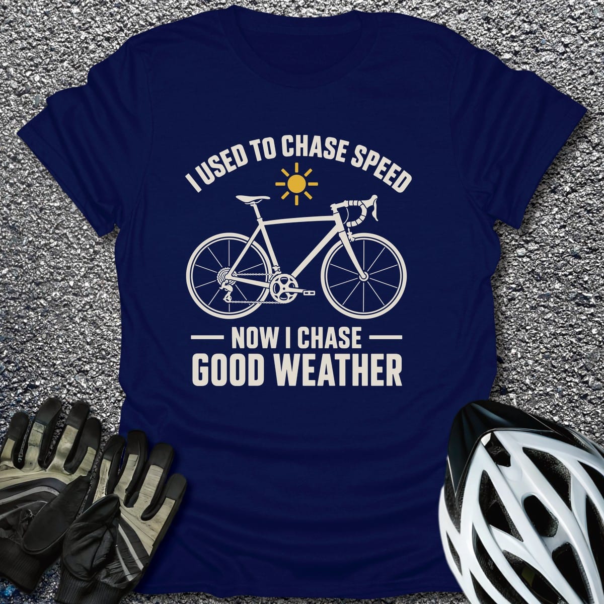 Chase Good Weather T-Shirt in Navy / S from CycleTees