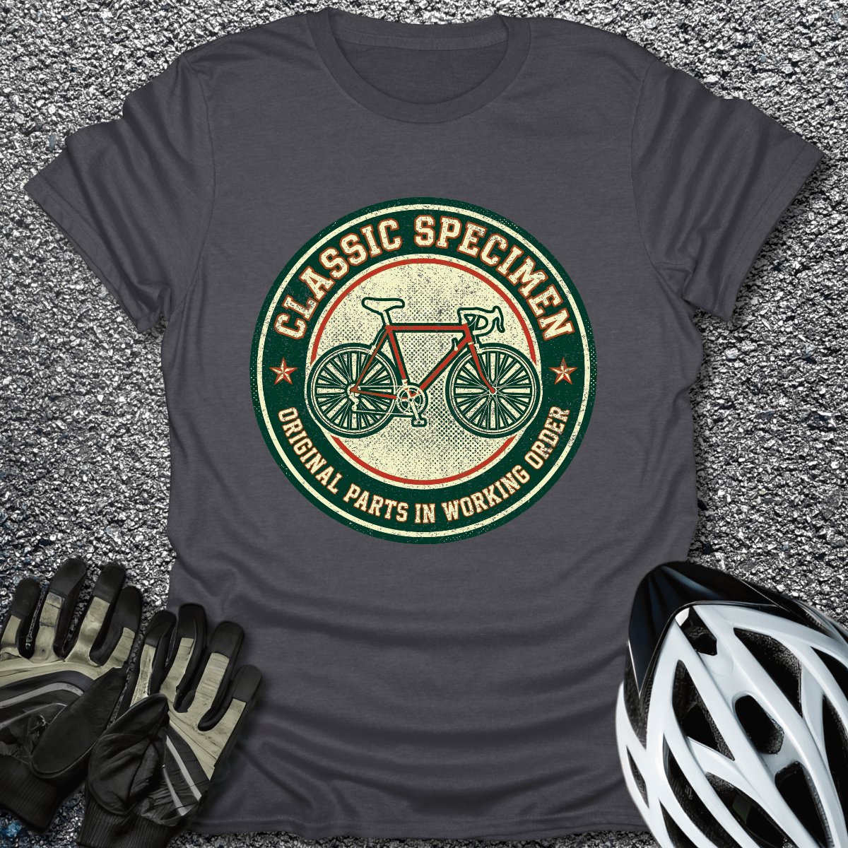 Classic Specimen T-Shirt in Dark Heather / S from CycleTees