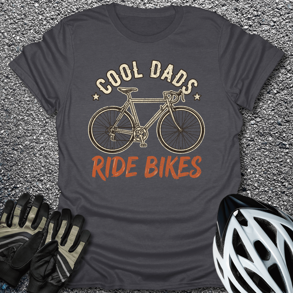 Cool Dads T-Shirt in Dark Heather / S from CycleTees