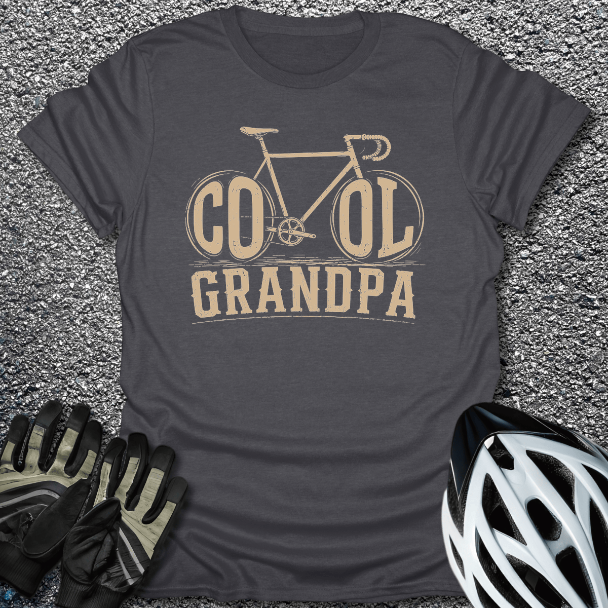Cool Grandpa T-Shirt in Dark Heather / S from CycleTees