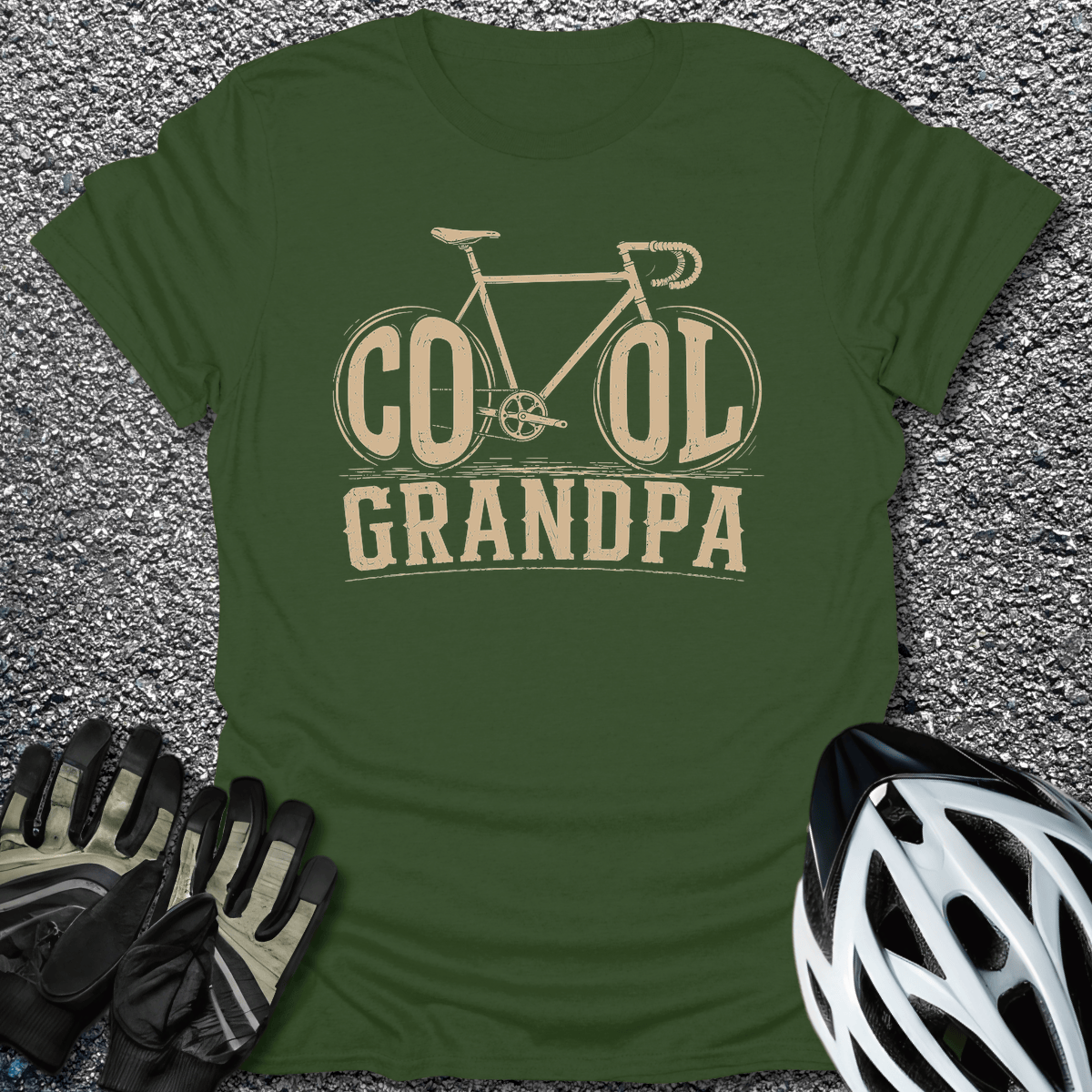 Cool Grandpa T-Shirt in Military Green / S from CycleTees