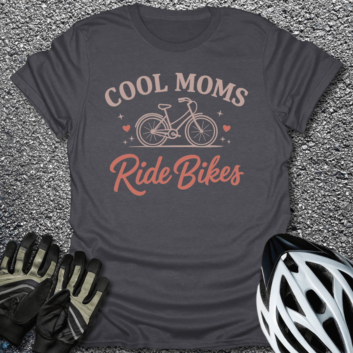 Cool Moms T-Shirt in Dark Heather / S from CycleTees