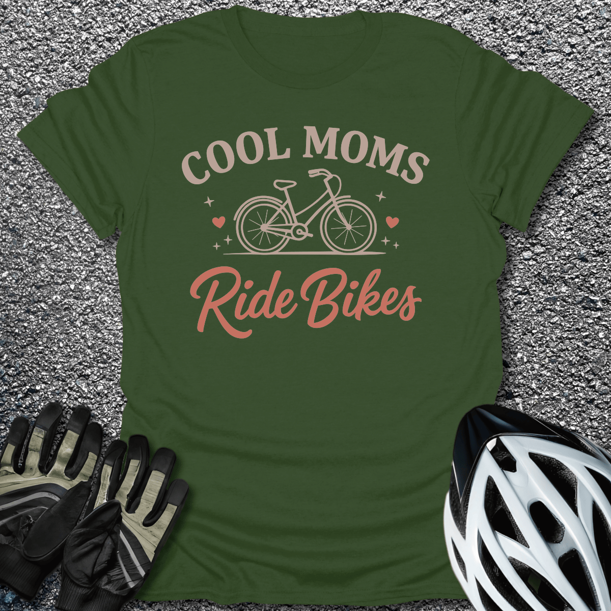 Cool Moms T-Shirt in Military Green / S from CycleTees