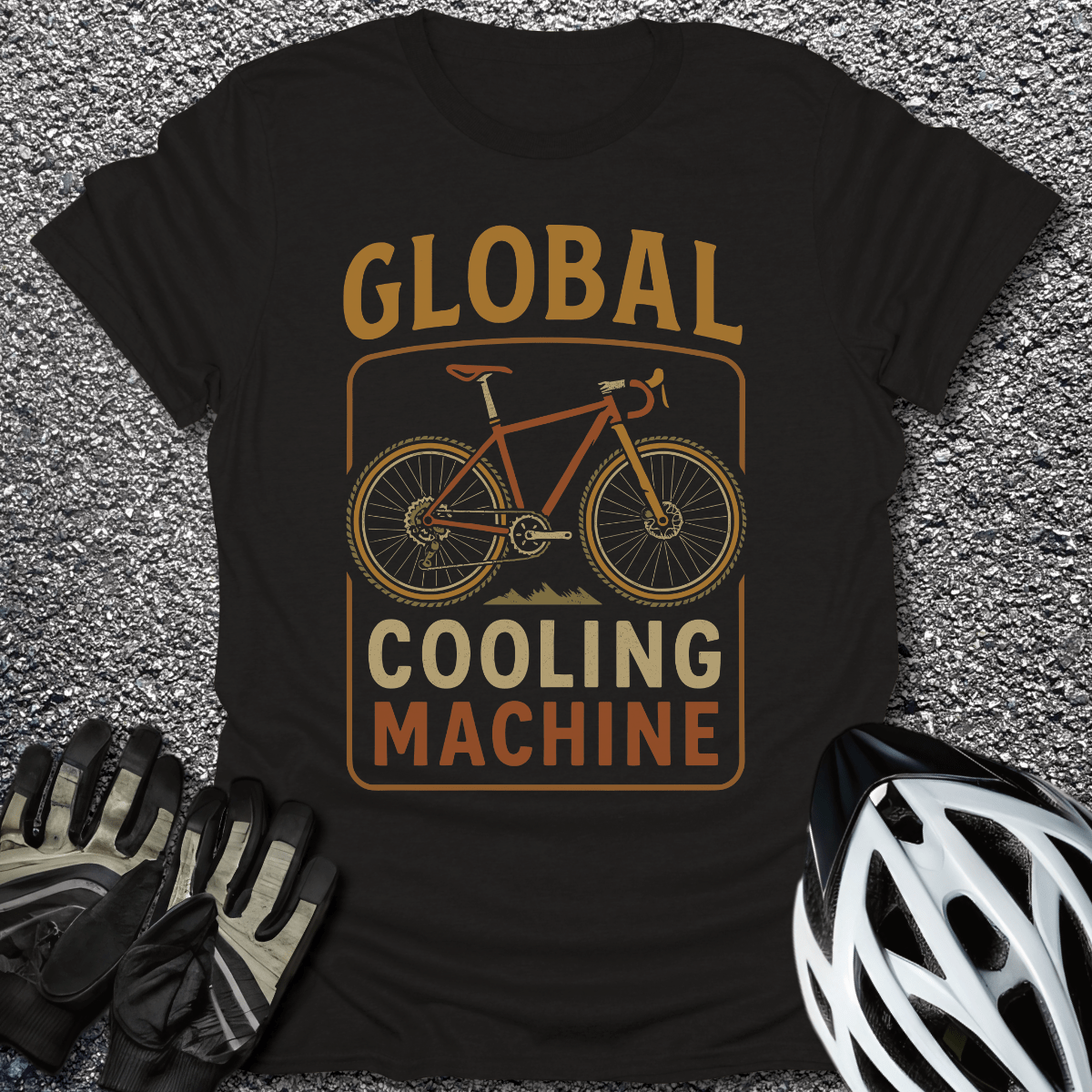 Cooling Machine T-Shirt in Black / S from CycleTees