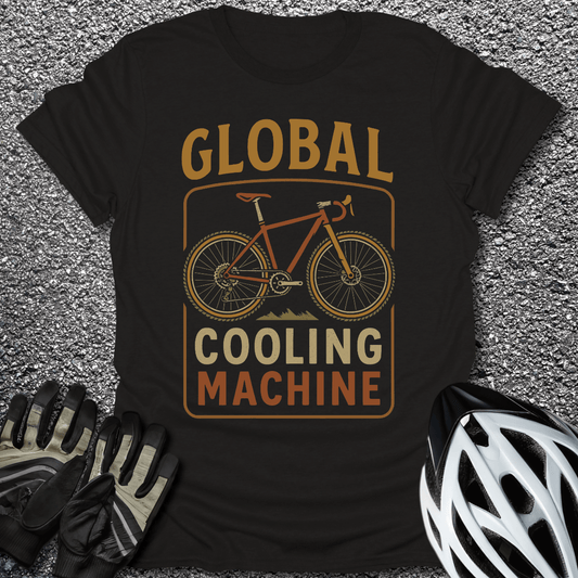 Cooling Machine T-Shirt in Black / S from CycleTees