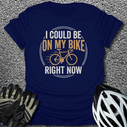 Could Be Riding T-Shirt in Navy / S from CycleTees