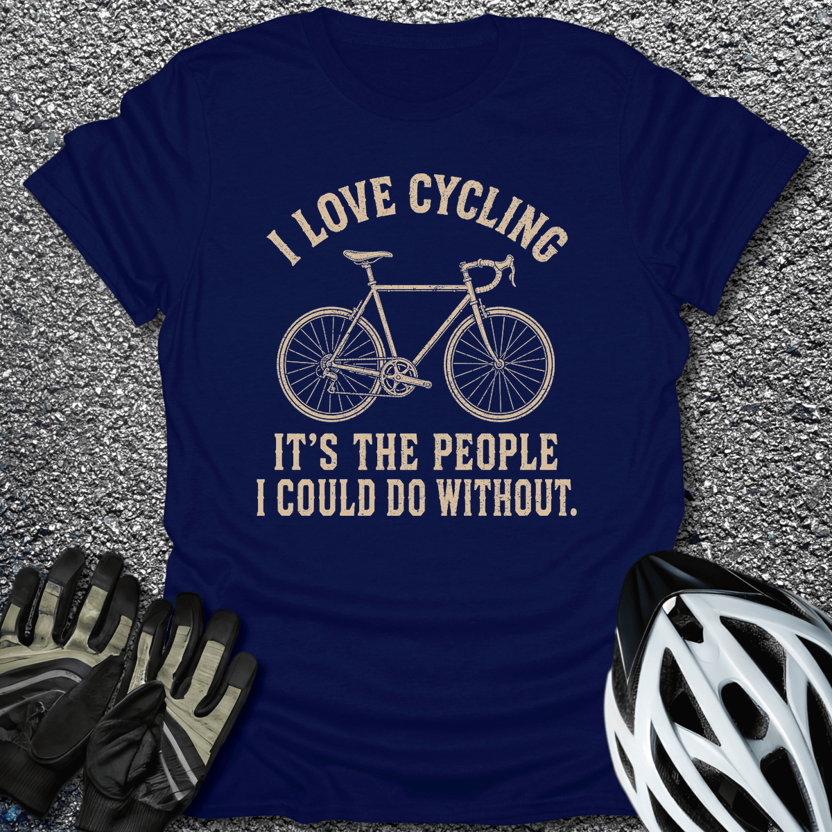 Could Do Without T-Shirt in Navy / S from CycleTees