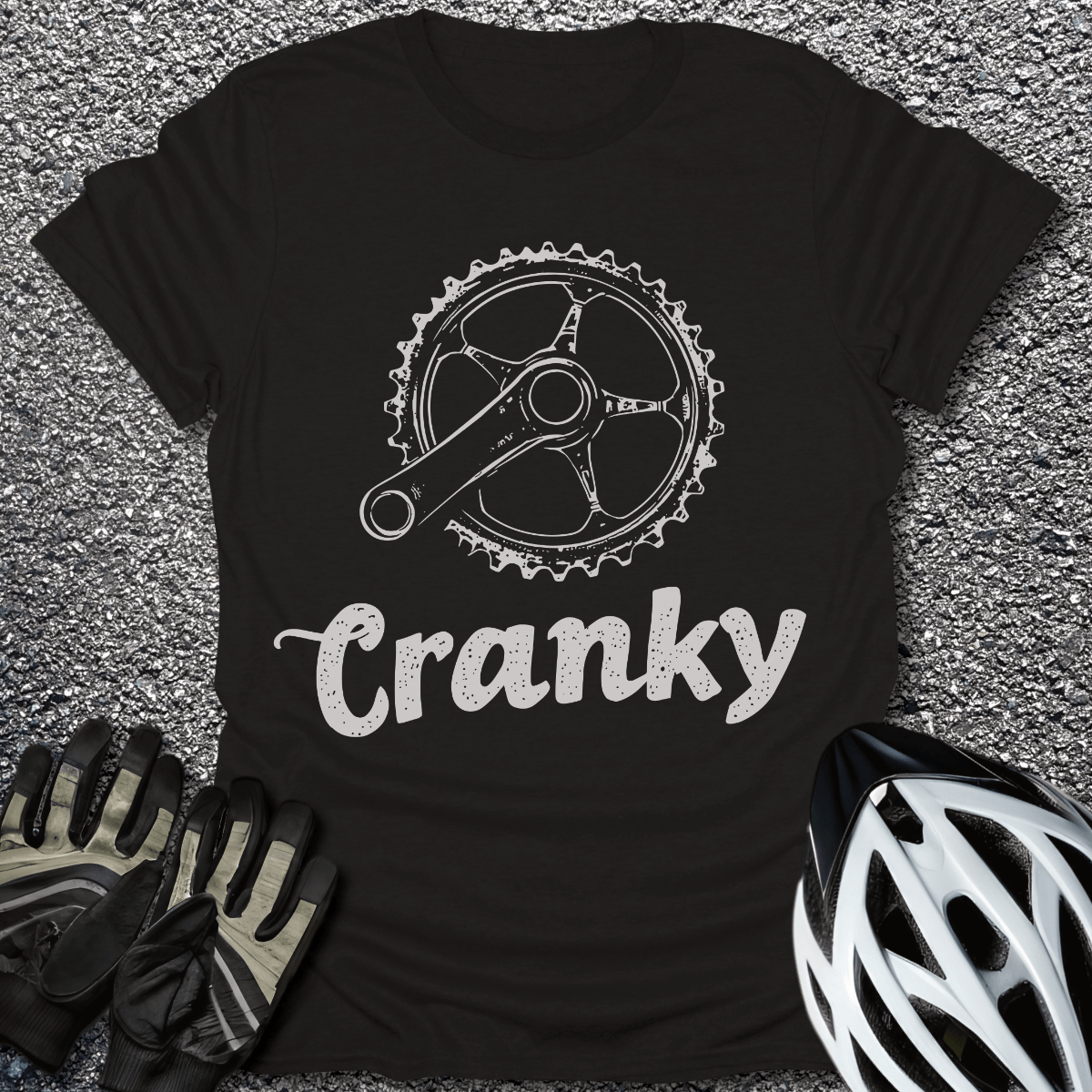 Cranky V2 T-Shirt in Black / S from CycleTees