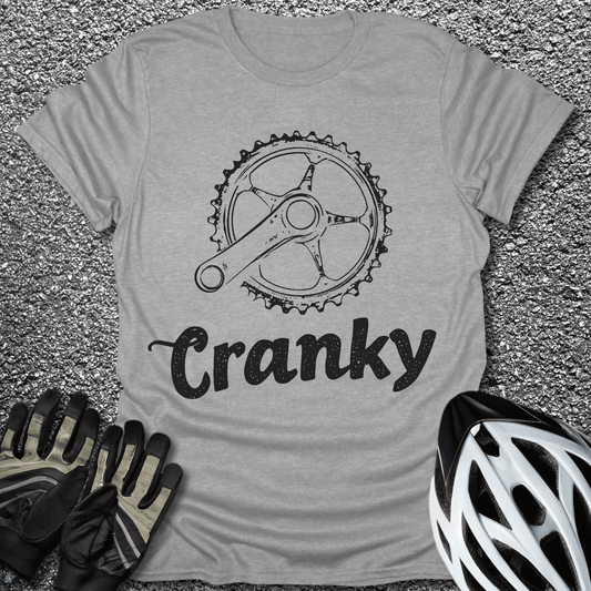 Cranky V2 T-Shirt in Sport Grey / S from CycleTees