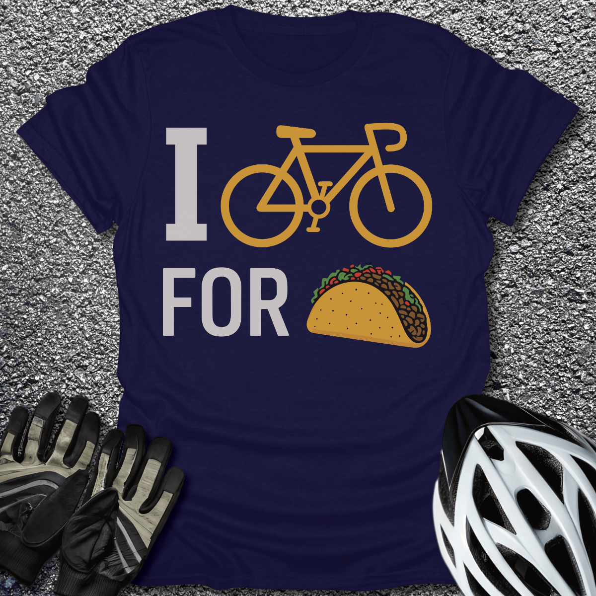 Cycle for Tacos T-Shirt in Navy / S from CycleTees