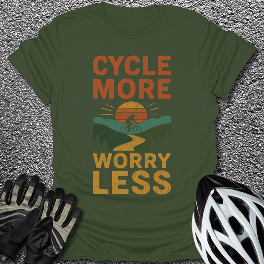Cycle More T-Shirt in Military Green / S from CycleTees