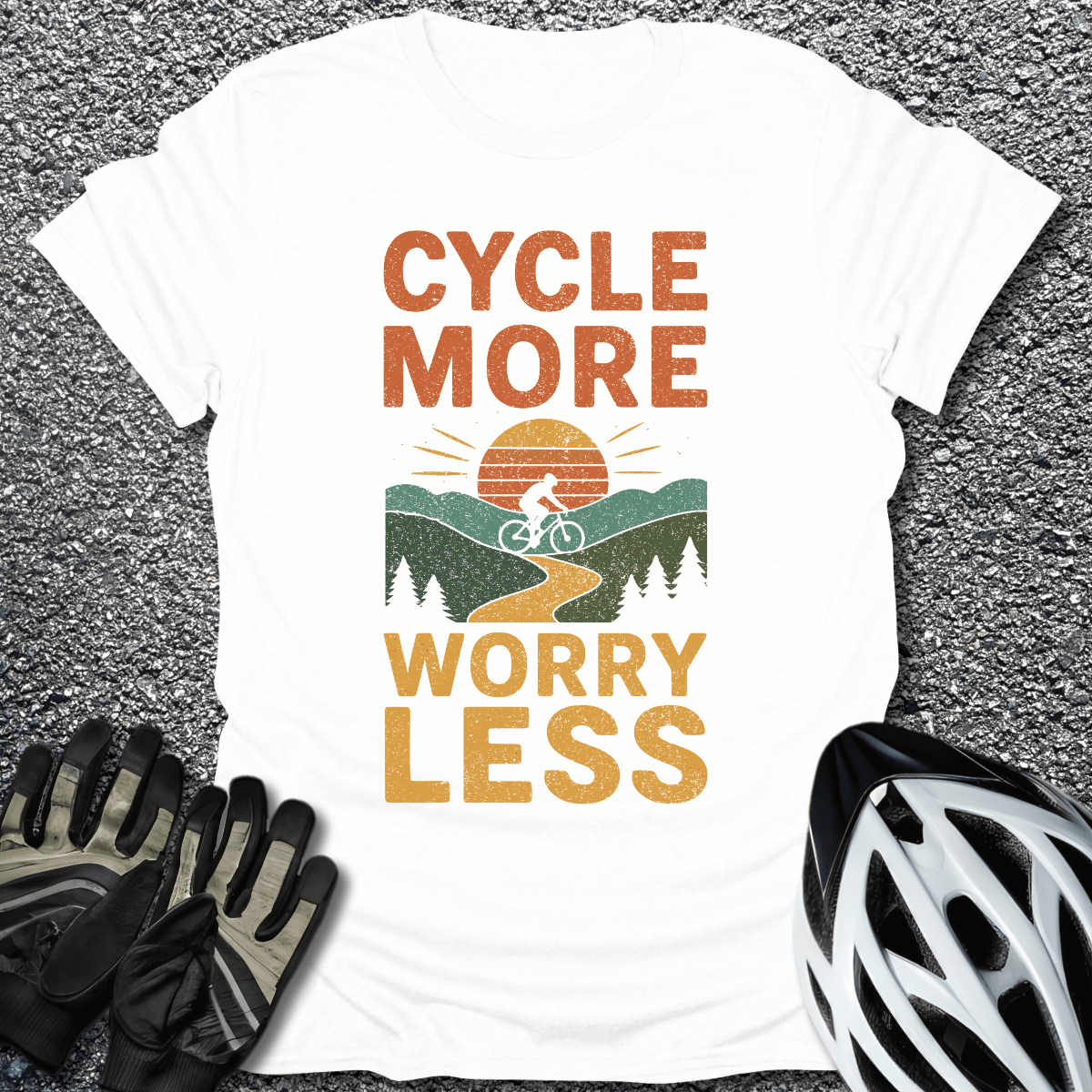 Cycle More T-Shirt in White / S from CycleTees