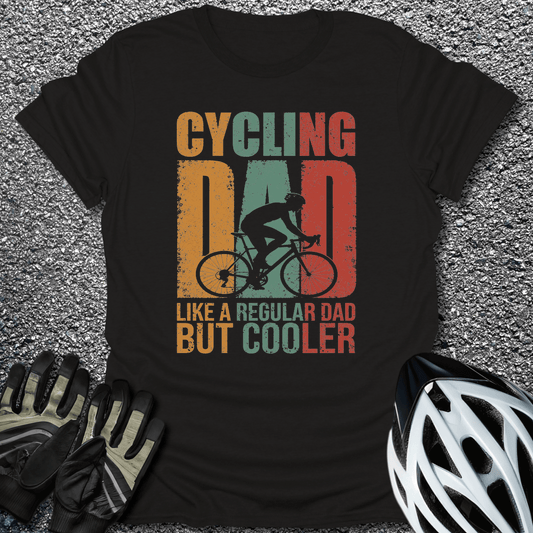 Cycling Dad T-Shirt in Black / S from CycleTees