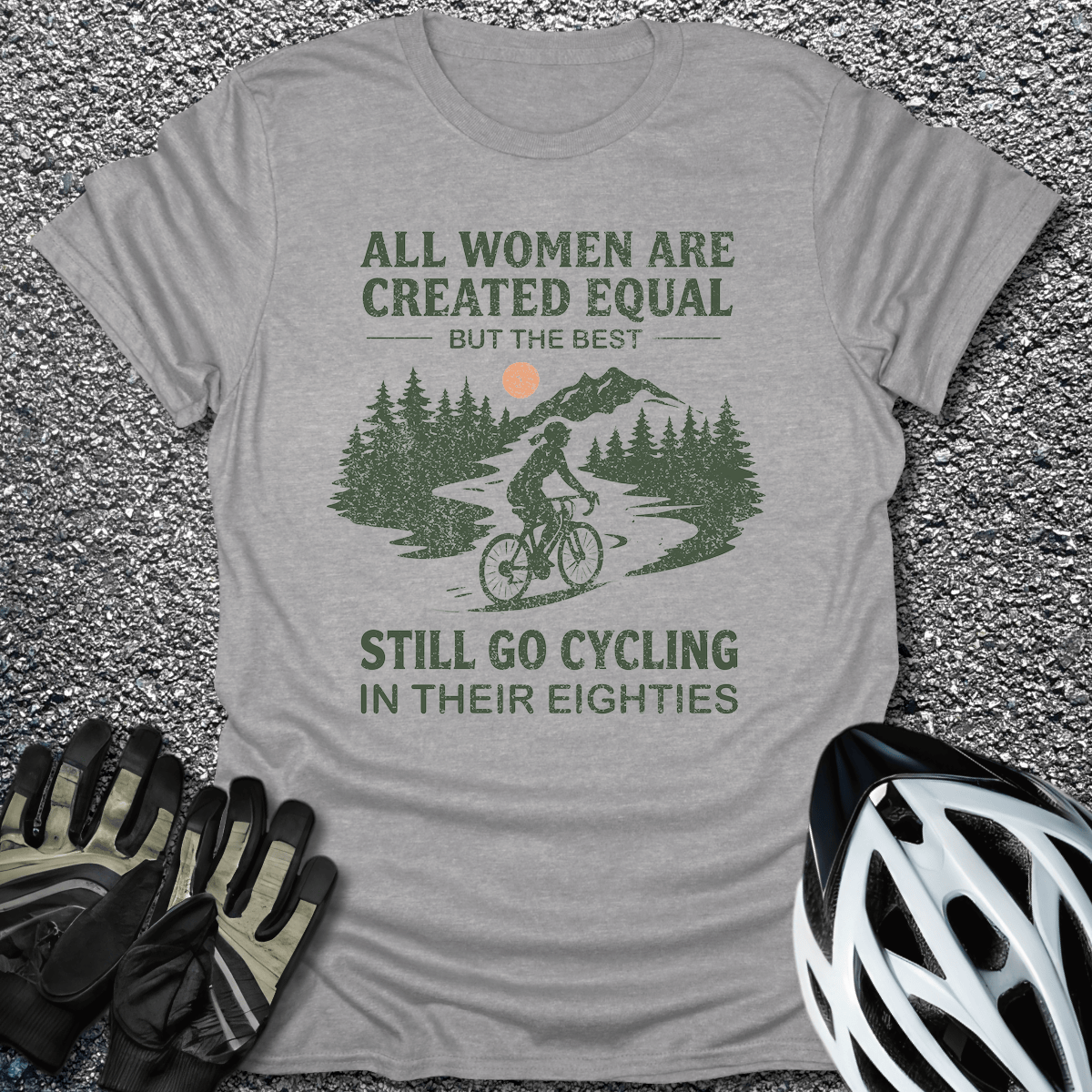 Cycling in Their 80s T-Shirt in Sport Grey / S from CycleTees
