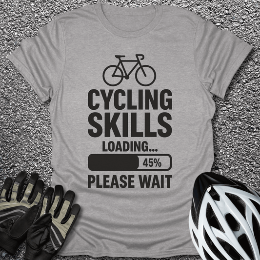 Cycling Skills T-Shirt in Sport Grey / S from CycleTees
