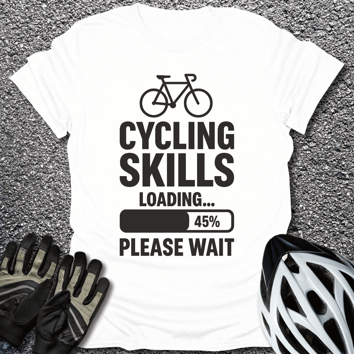 Cycling Skills T-Shirt in White / S from CycleTees