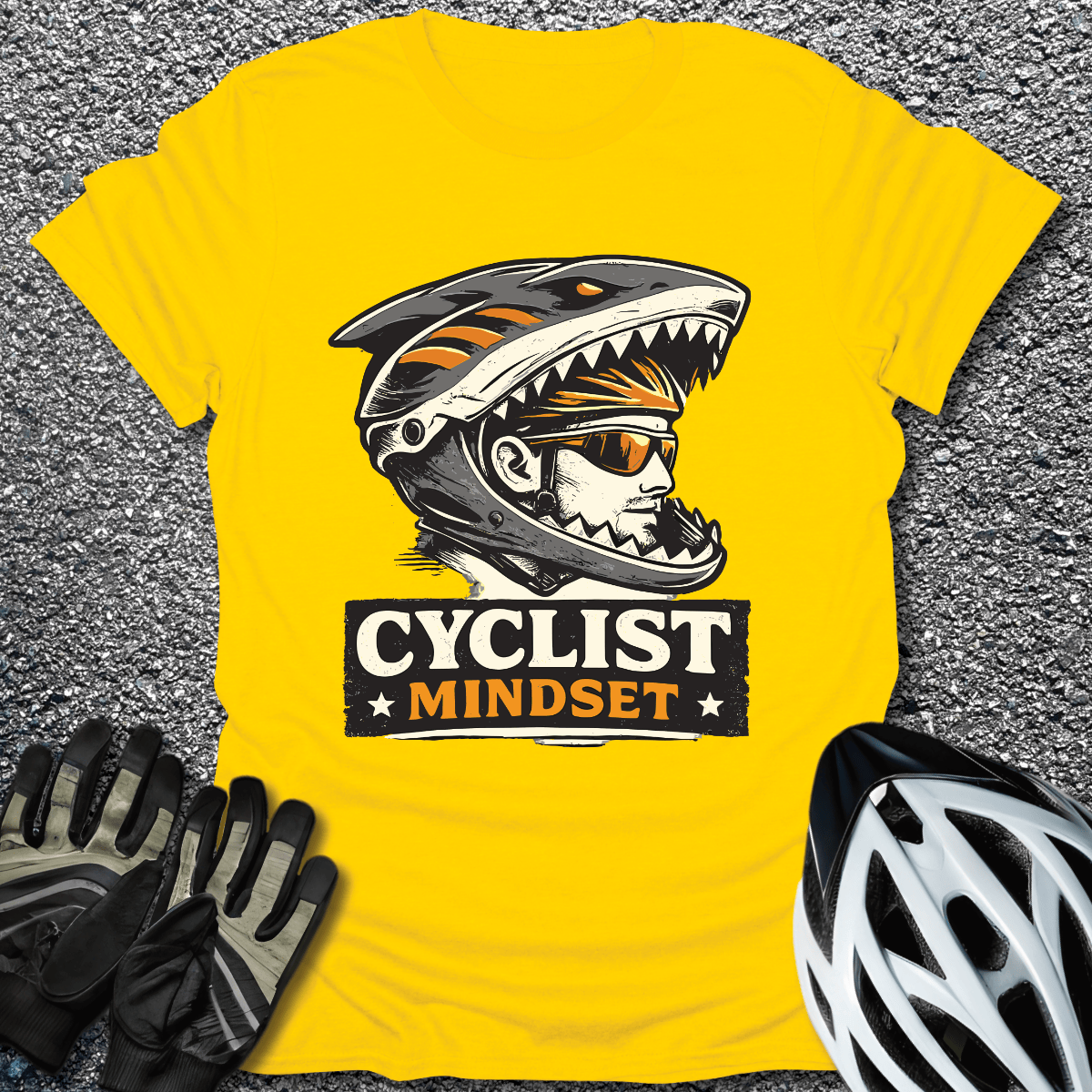 Cyclist Mindset T-Shirt in Daisy / S from CycleTees