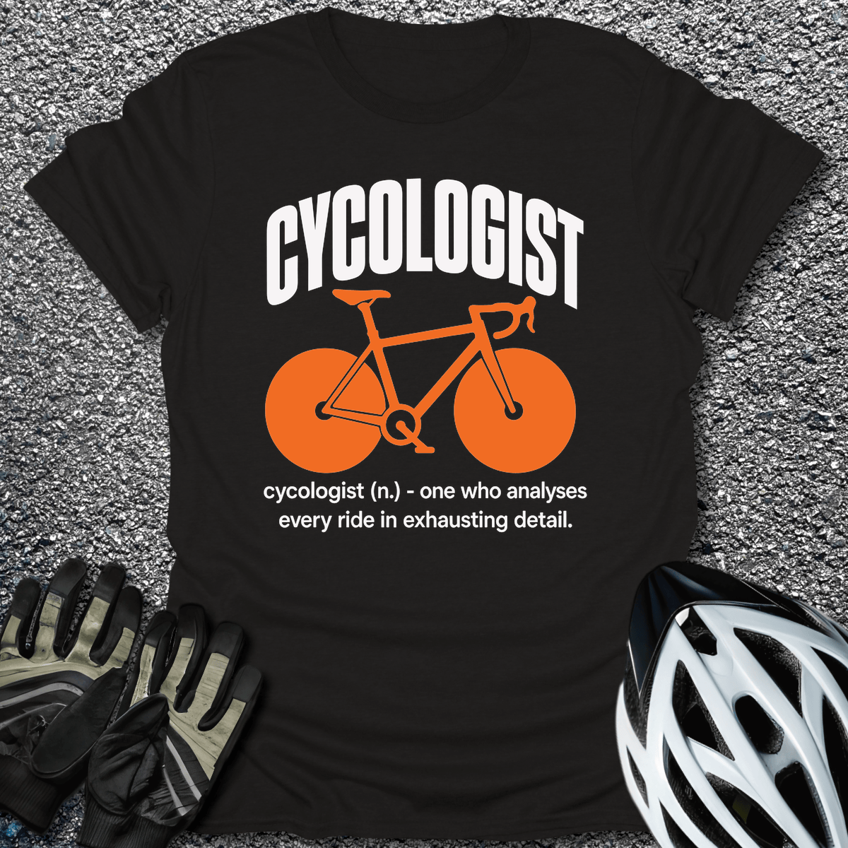 Cycologist T-Shirt in Black / S from CycleTees