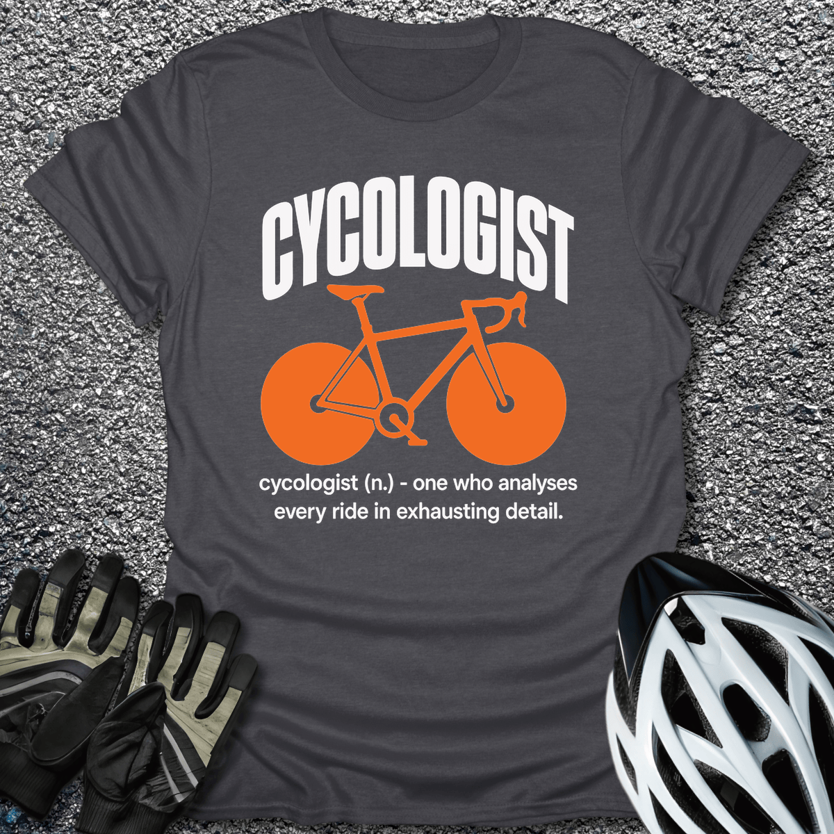 Cycologist T-Shirt in Dark Heather / S from CycleTees