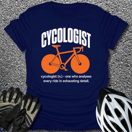 Cycologist T-Shirt in Navy / S from CycleTees