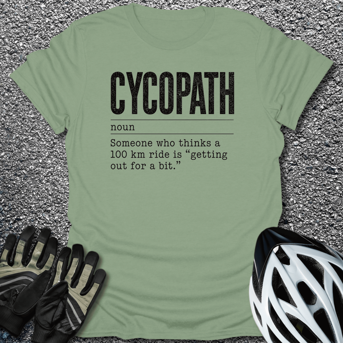 Cycopath T-Shirt in Sage / S from CycleTees