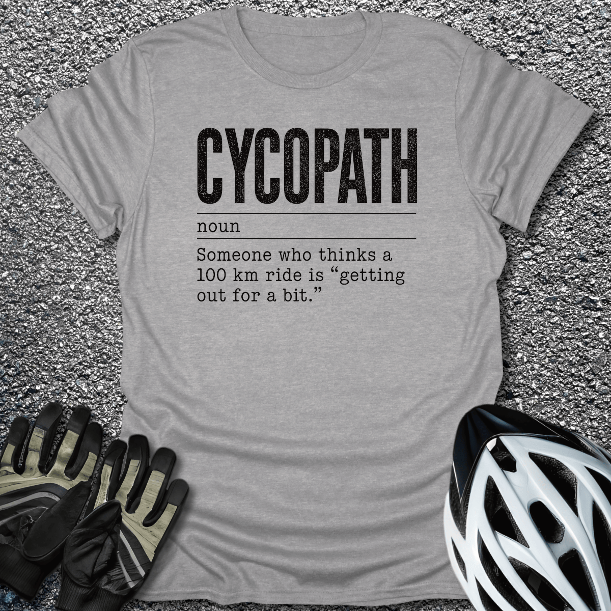 Cycopath T-Shirt in Sport Grey / S from CycleTees
