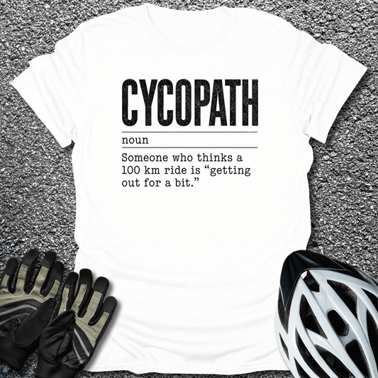Cycopath T-Shirt in White / S from CycleTees