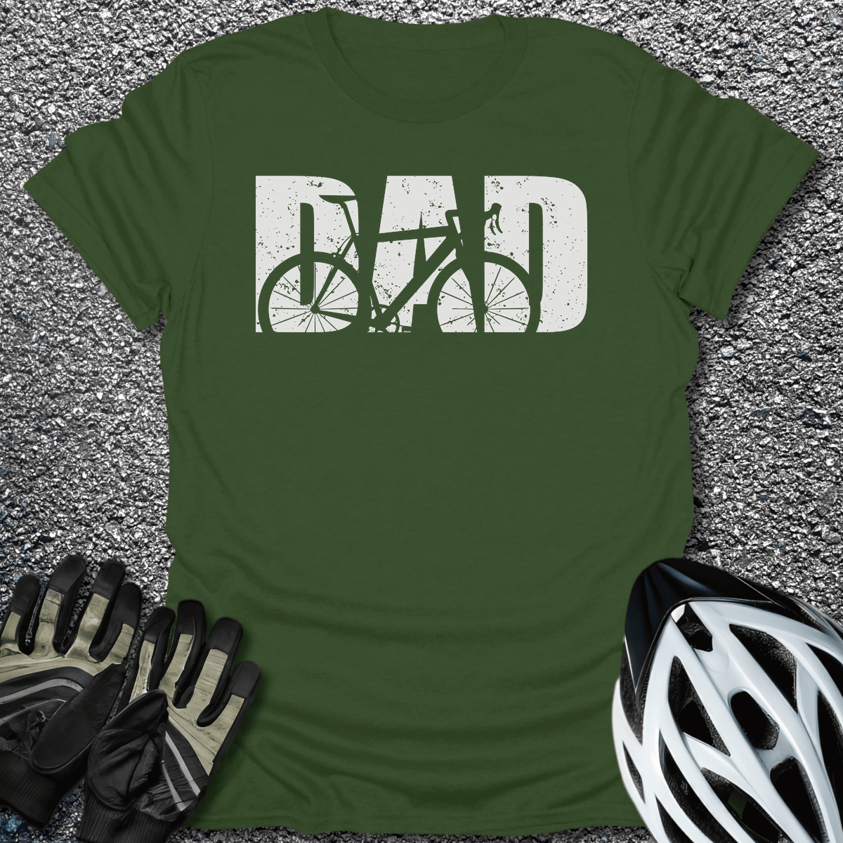 Dad T-Shirt in Military Green / S from CycleTees