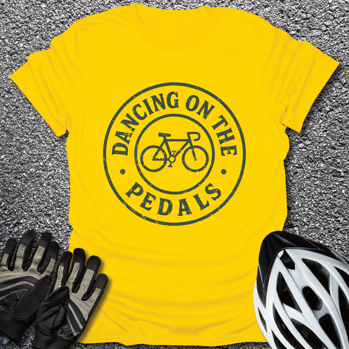 Dancing on the Pedals T-Shirt in Daisy / S from CycleTees