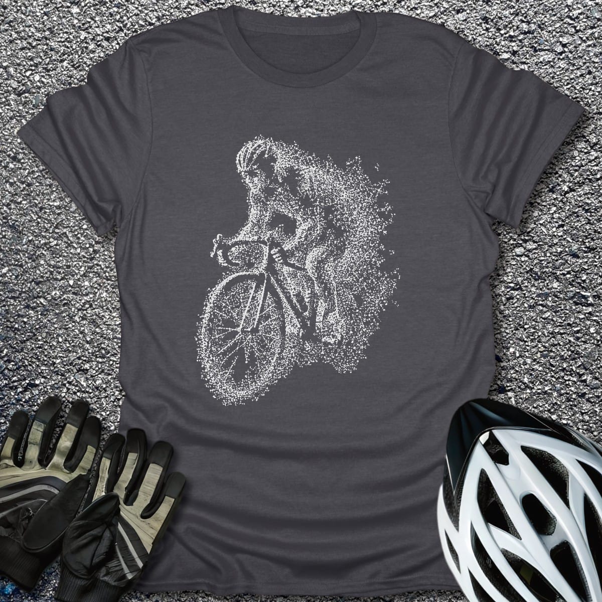 Dissolve T-Shirt in Dark Heather / S from CycleTees