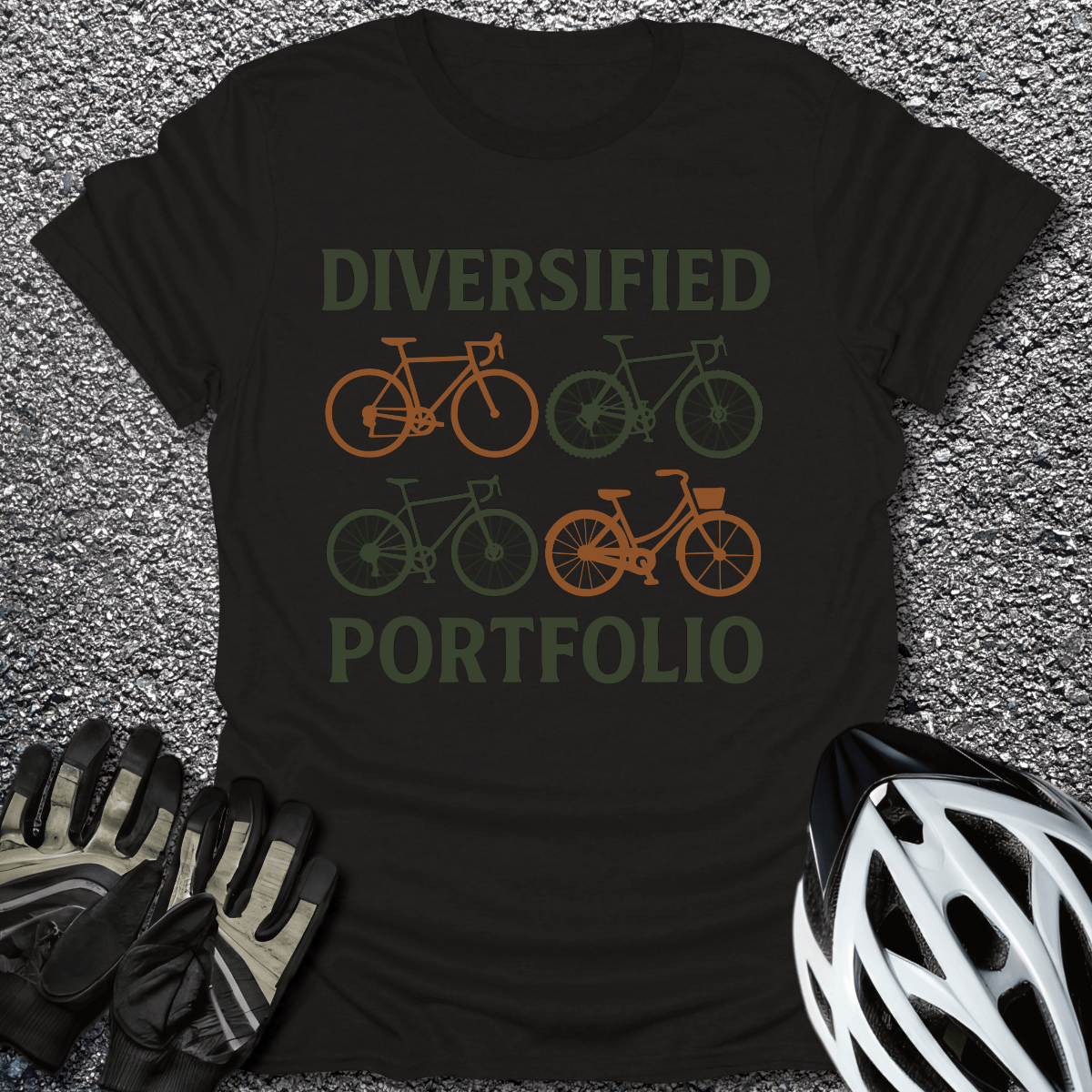 Diversified Portfolio T-Shirt in Black / S from CycleTees