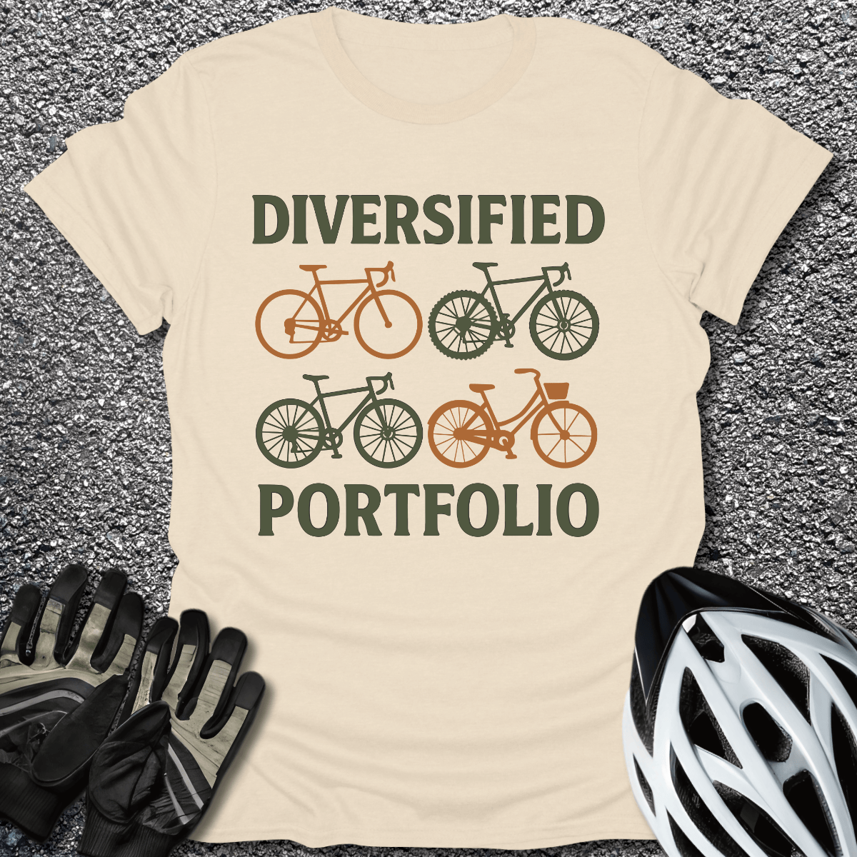 Diversified Portfolio T-Shirt in Natural / S from CycleTees