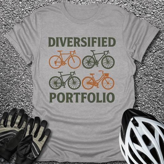 Diversified Portfolio T-Shirt in Sport Grey / S from CycleTees