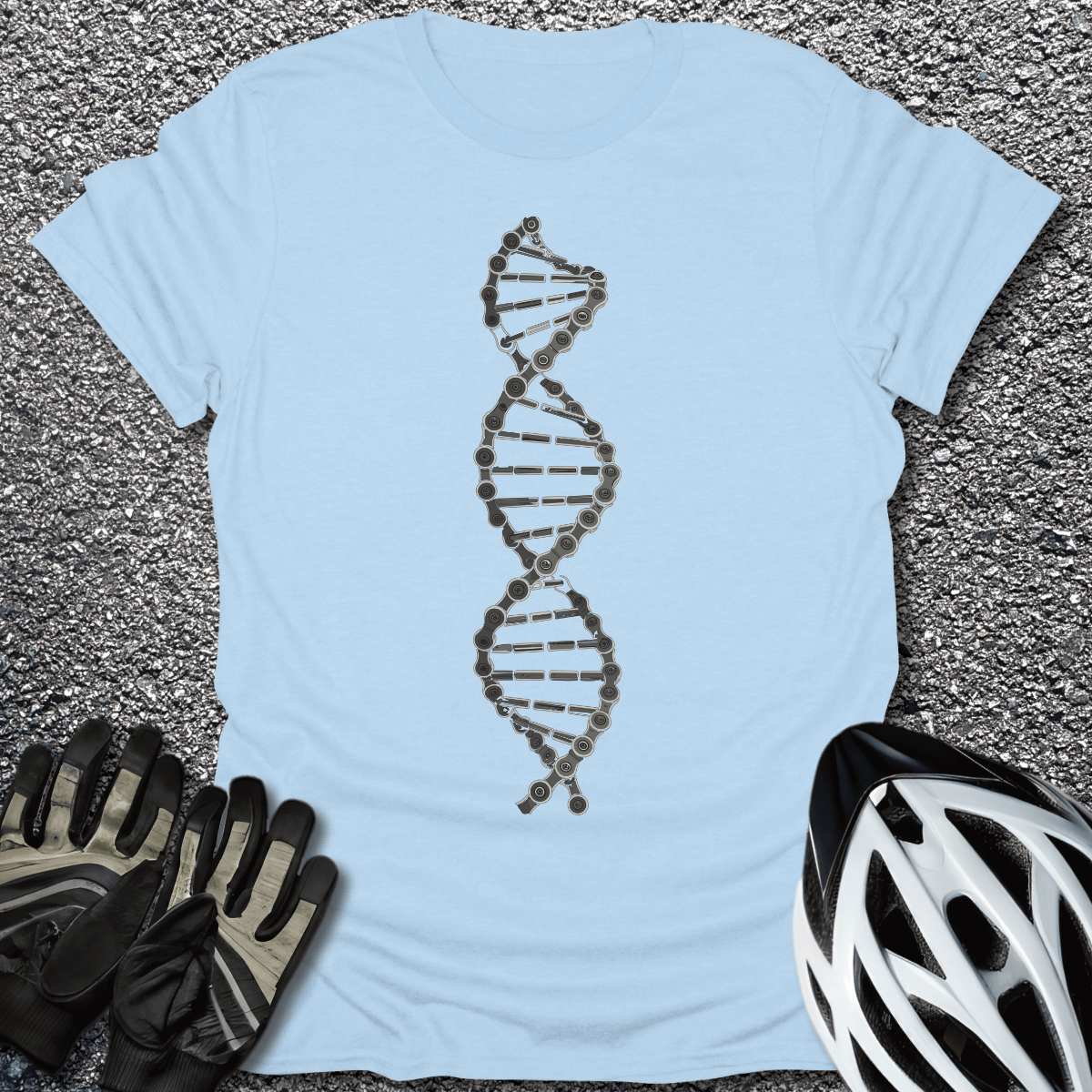 DNA Chain T-Shirt in Light Blue / S from CycleTees