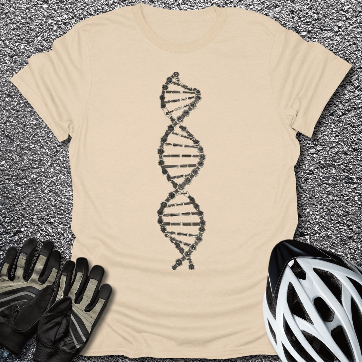 DNA Chain T-Shirt in Sand / S from CycleTees
