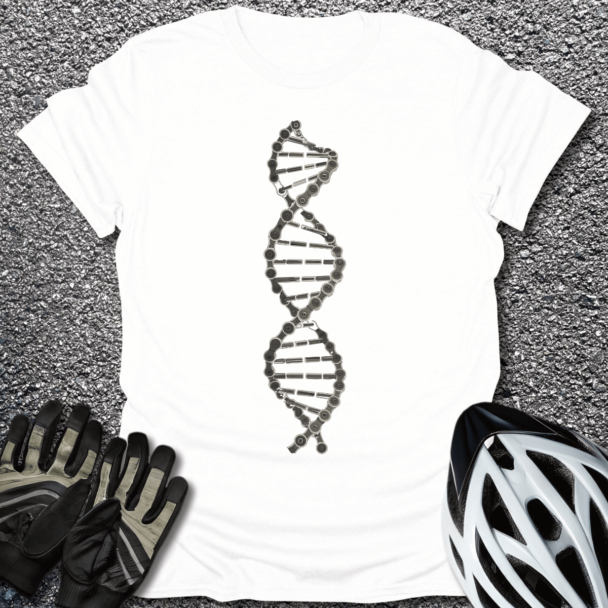 DNA Chain T-Shirt in White / S from CycleTees