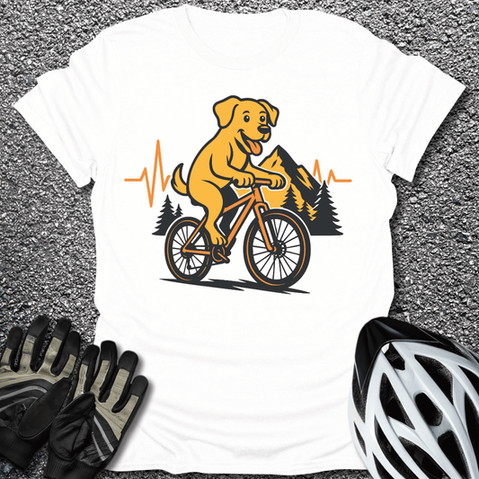 Dog In Mountain T-Shirt in White / S from CycleTees