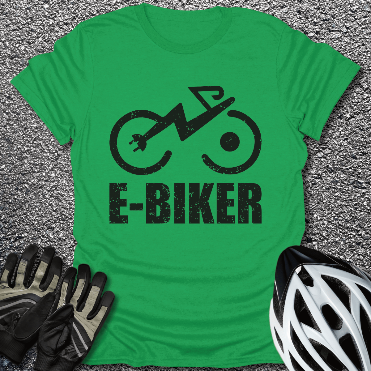 E-Biker T-Shirt in Irish Green / S from CycleTees